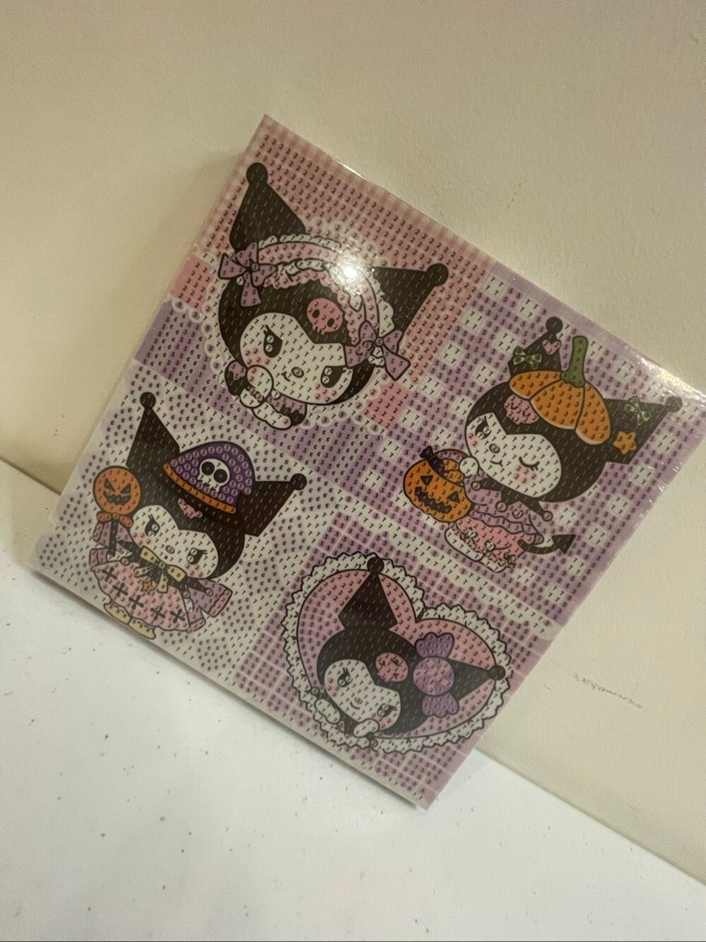 Kuromi Halloween Diamond Art Kit 8x8 4 Designs Full Drill Sanrio Inspired DIY